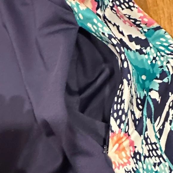 Pebble Beach | Women’s Navy and Floral Print Dress - Picture 5 of 16